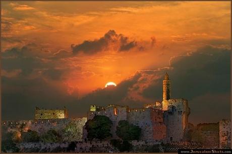 Maravillas de Israel: atardecer en Jerusalem.