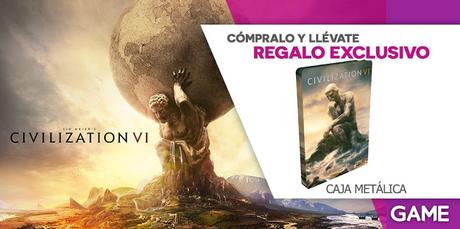 Consigue esta fantástica caja metálica en GAME reservando Civilization VI
