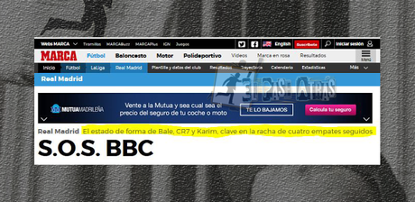 El diario Marca y la BBC