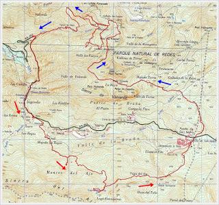 Puente Cimero-El Fielato-Vega l'Eyu-La Raya-Valverde-Puerto los Fueyos