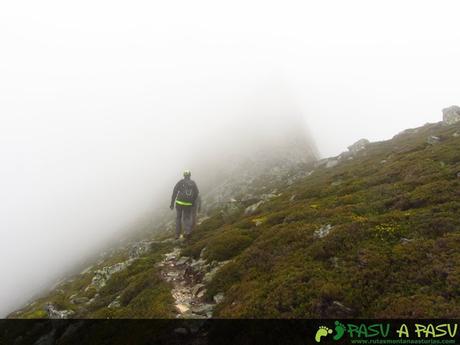 Sendero inicial a la cima del Torres entre niebla