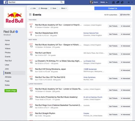 5 lecciones que puedes aprender de Red Bull para optimizar una página de Facebook