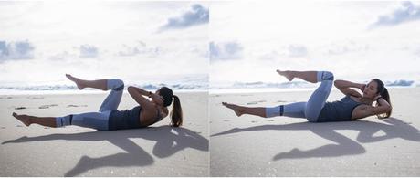 Ejercicios de abdominales bicicleta