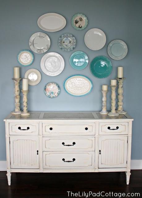 Decorar pared con plato