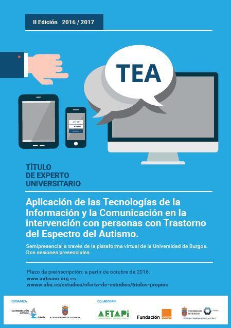 Curso de Experto Universidad de Burgos: Aplicación de las TIC a la intervención con personas con TEA.