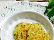 Tortitas calabacín, queso pavo