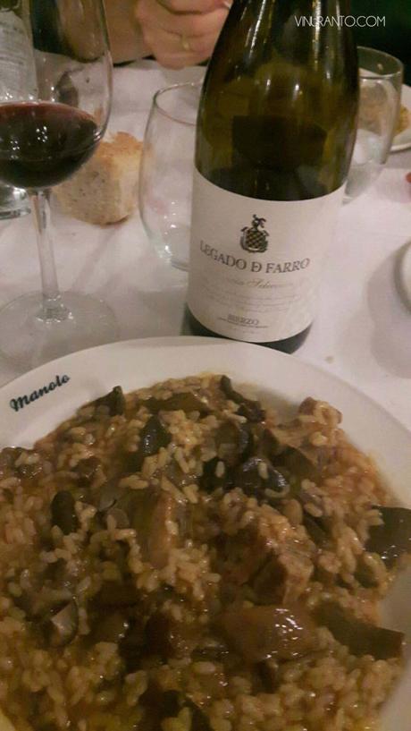 Legado de Farro Selección con Arroz Caldoso con Setas y Costillas.