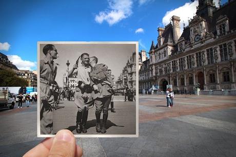 fotografías de París ayer y hoy