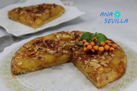 Tarta Tatín de manzana y almendra. Con Olla GM.  Ana Sevilla