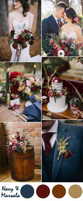 Fall Wedding Color Palettes - Wedding Decor.