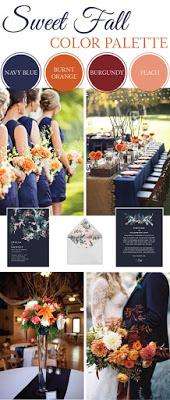 Fall Wedding Color Palettes - Wedding Decor.