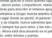 Ginger, encontrada...muerta.