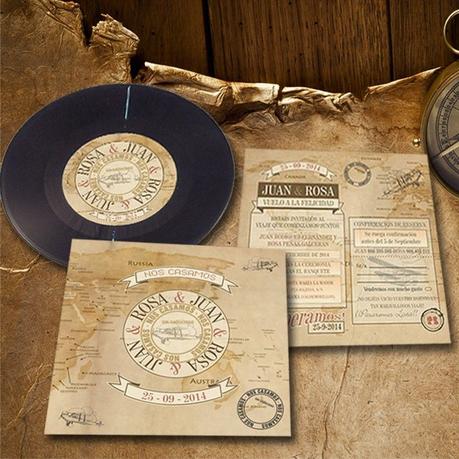 Invitaciones de Boda DISCO LP