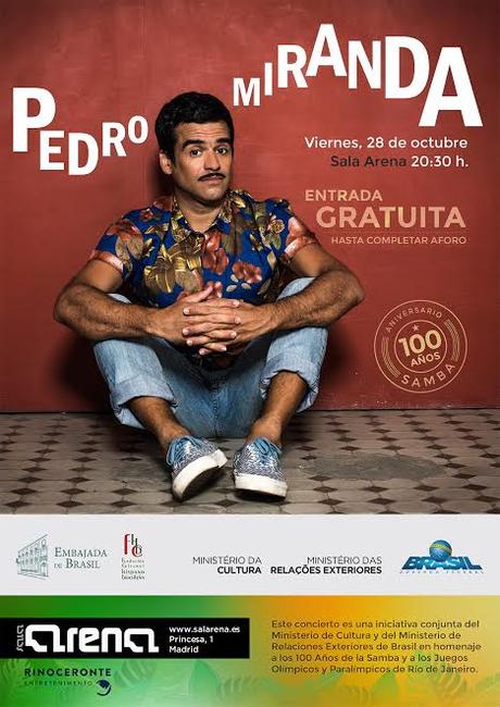Brasil celebra el centenario de la samba con concierto gratuito de Pedro Miranda