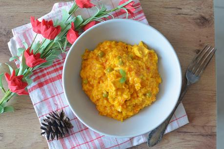 Arroz con pollo en amarillo