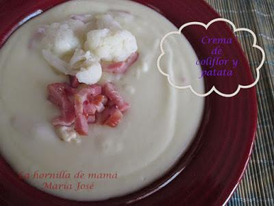 Crema de coliflor y patata