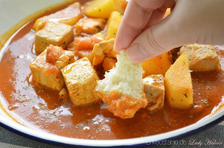 Marmitako de atún y salmón