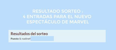 RESULTADO SORTEO | Entradas para el nuevo espectáculo de Marvel