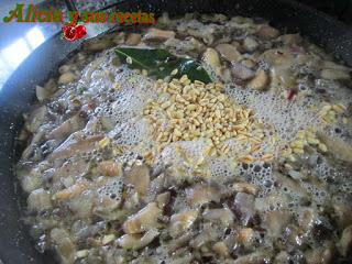 SOPA DE SETAS Y TRIGO