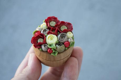 Impresionantes cajas de anillo con temática floral por Iryna Osinchuk-Chajka