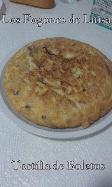 TORTILLA DE PATATA CON BOLETUS  Y AIG 2016