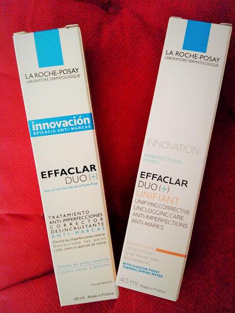 EFFACLAR DUO+ Y EFFACLAR DUO CON COLOR DE LA ROCHE POSAY.