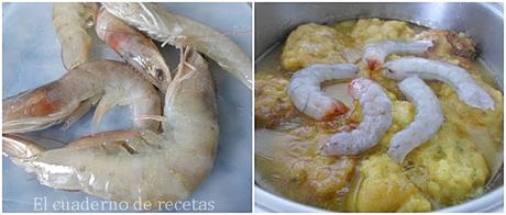 Albóndigas de Choco en Salsa de Gambas