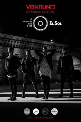 Veintiuno presentan nuevo EP el 15 de diciembre en la Sala El Sol de Madrid