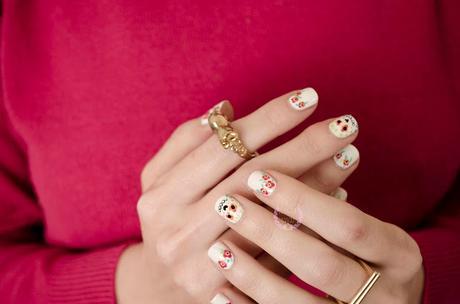 ♔ Manimonday -  Calaveras - Nail art❀