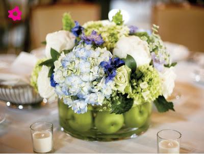 Decoración con frutas para tu boda.