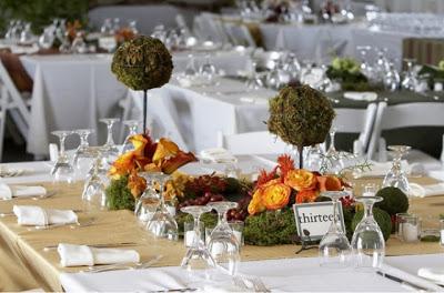 Decoración con frutas para tu boda.