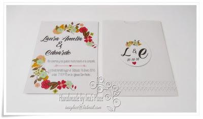 Invitación Bodas - Floral Inspired Handmade Invitation - Decor Ideas.