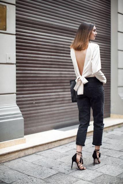 bow blouse street style