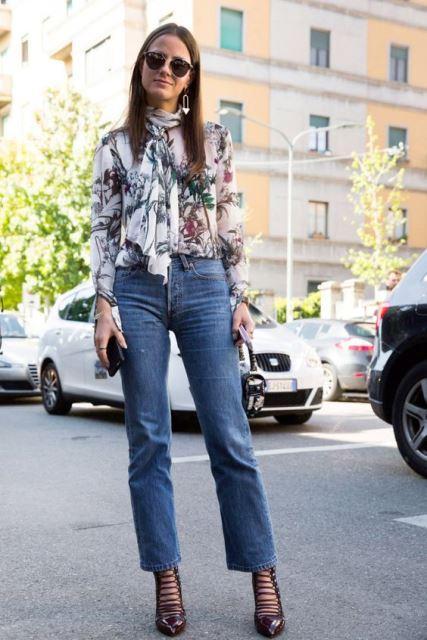 bow blouse street style 6
