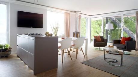 Casa Flotante Minimalista