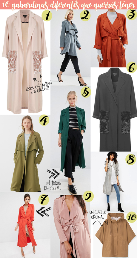 10 GABARDINAS QUE QUERRÁS TENER ESTE OTOÑO