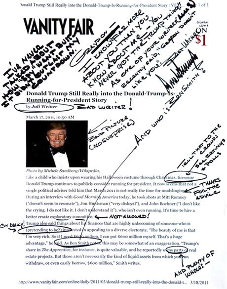 La letra de Donald Trump, una fuente para descargar gratis