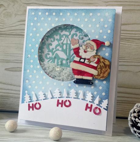 Colaboración con La tienda de las manualidades Día 3: Tarjeta navideña