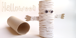 manualidades-faciles-ninos-como-hacer-momia-papel-halloween-diy-paper-mummy