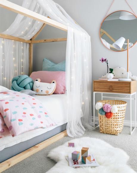 Un dulce dormitorio para una niña