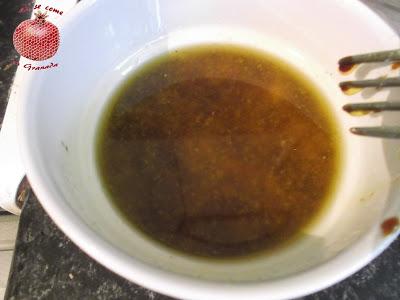 Tapa de mojama y queso agridulce Tapa de mojama y queso agridulce