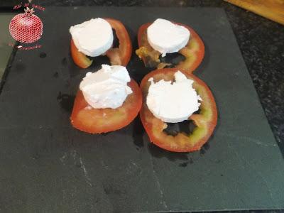 Tapa de mojama y queso agridulce Tapa de mojama y queso agridulce