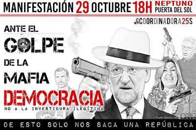 Ante el golpe de la mafia, democracia.