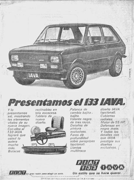 El Fiat 133 IAVA de 1977