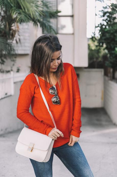 calvin_klein_outfit-ck_sculpted_jeans-denim-trench-orange_sweater-gold_shoes-celine_box_bag-outfit-street_style-los_angeles-collage_vintage-77