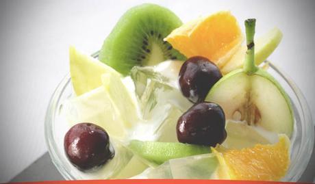 Receta Ensalada de frutas con gelatina de azahar