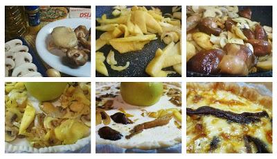 Quiche de setas al curry