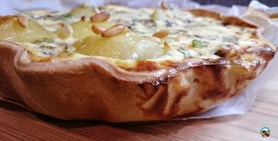 Quiche de setas al curry