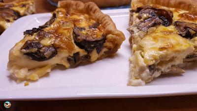 Quiche de setas al curry