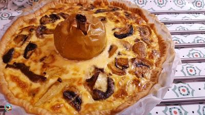 Quiche de setas al curry